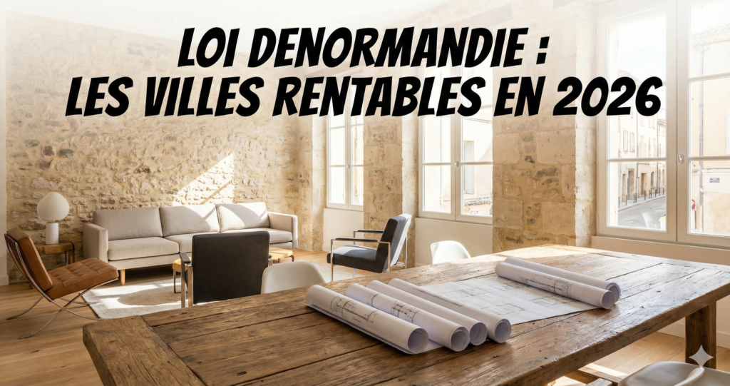 Intérieur appartement ancien rénové avec murs en pierre, éligible loi Denormandie ville